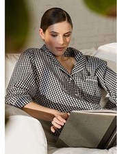 Marigot Maya Check Pajama Top