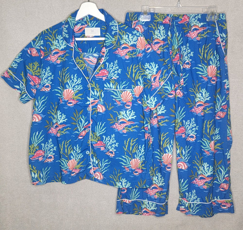 Print fresh pajamas coral - coral, &
