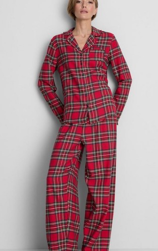 Womens red tartan cotton - womens,