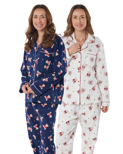 Teddy bear print 100 brushed - bear,