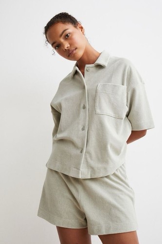 Oversized cotton pyjama - h&m,